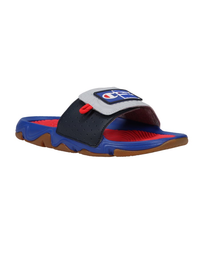 Champion Hyper C Wave Badslippers Heren - Grijs/Rood - Belgie 6895JXEUC